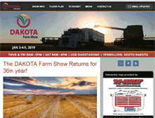 Tablet Screenshot of dakotafarmshow.com